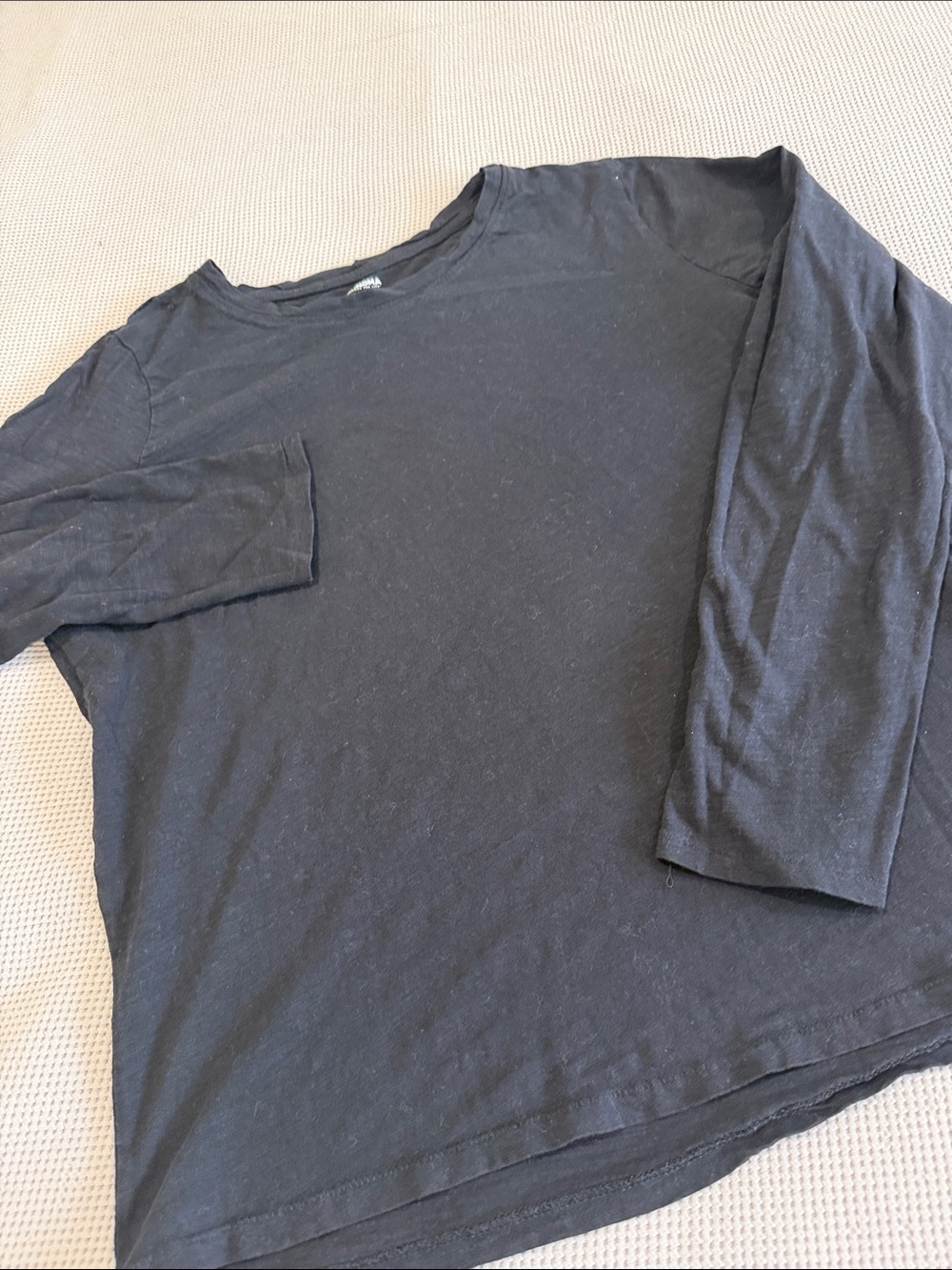 Sonoma Black Long-Sleeve Crewneck Shirt